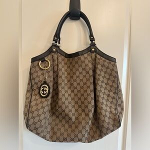 Gucci Large Sukey GG Canvas Bag